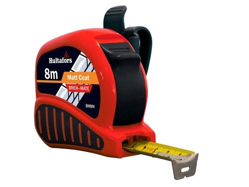 Fisco BrickMate Tape Measure 8m Brick Block Courses 25mm Blade Metric Builders