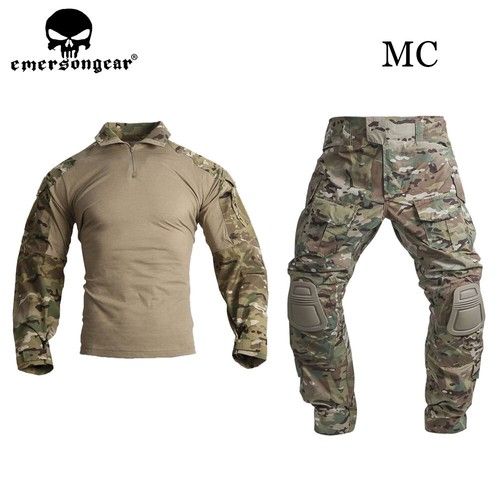 Emerson Tactical E3 Combat Shirt & Pants Combat Uniform BDU Knee Pads Update Ver