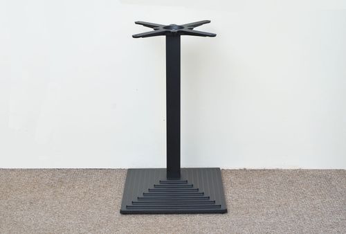 black premium cast iron table base dining restaurant cafe pub square — image 2