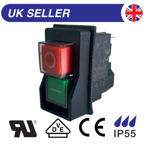 KEDU KJD17 230V-250V NVR Switch 4 Pin Start Stop On Off Switch for Workshops