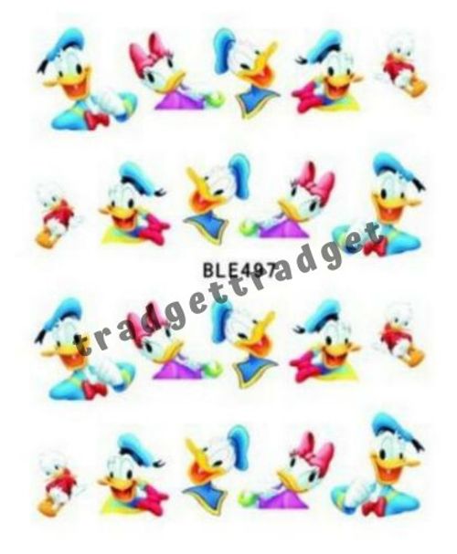 Disney Princess Mickey Minnie Nail Art Sticker Decal Manicure Water Transfer
