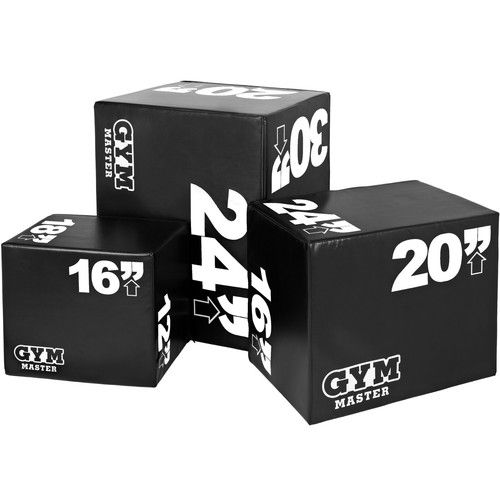 Plyometric Jump Box Soft Crate Home Gym Equipment Plyo Stepper Squat Training 
