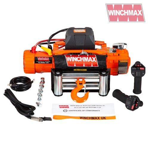  Electric Winch 12000lb Two Speed 12V Wire Rope - WIRELESS FEATURE - FAST WINCH