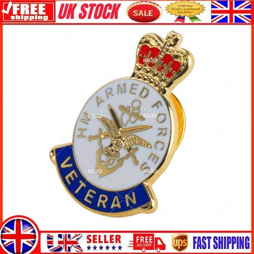 ARMED FORCES ARMY VETERAN REMEMBRANCE ENAMEL PIN BADGE NEVER FORGOTTEN