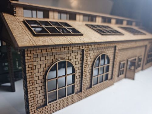 Laser Cut Model Railway Engine House kit - Scenery 1:76 OO gauge — image 3