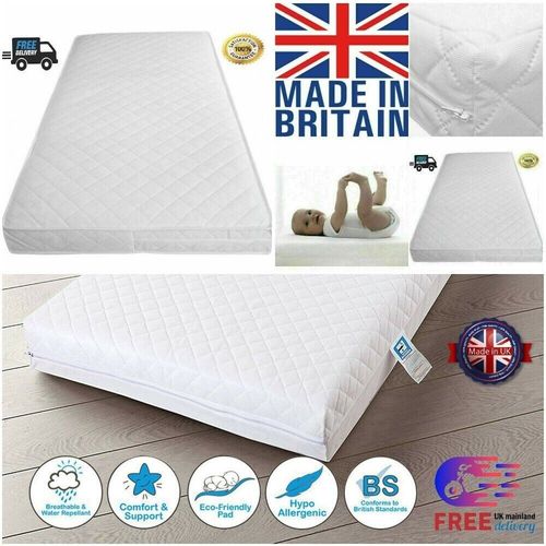 Junior Toddler Cot Bed Mattress Baby Quilted Breathable Waterproof 140 X 70 X 10 — image 5