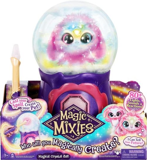 Magic Mixies Magical Misting Crystal Ball & Interactive 8in Pink Plush Toy (NEW)