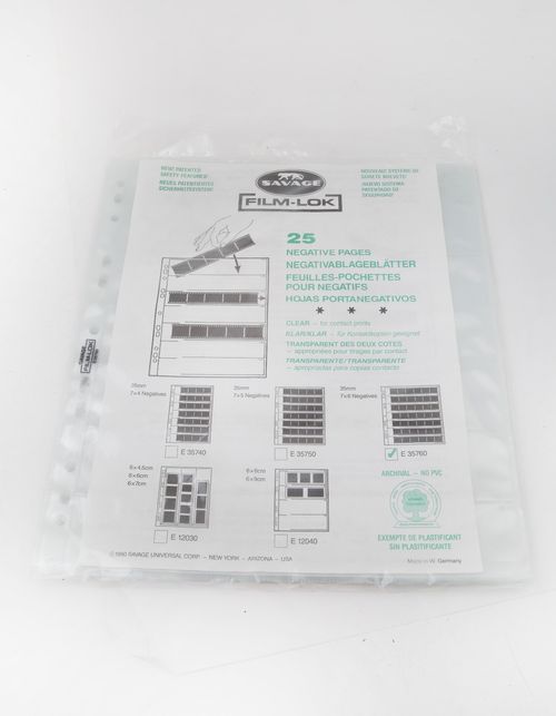 25x Acid-Free Archival Storage Filing Sheets Negative Pages 35mm 135 Film  Slide — image 3