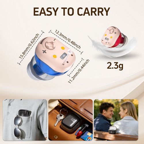 Hearing Aids Rechargeable with Charging Case-Auto Turn On/Off, Discreet Design — image 3