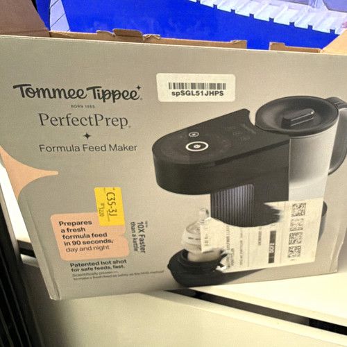 Tommee Tippee Perfect Prep Formula Feed Maker One-Touch Compact Black/White