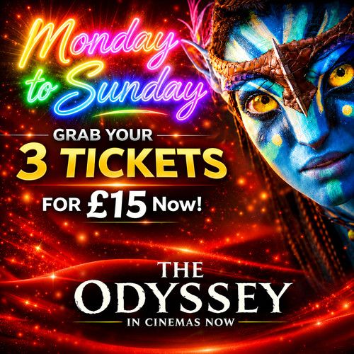 3x Cineworld Cinema Ticket for £15  Valid Monday To Sunday ~ Read Description