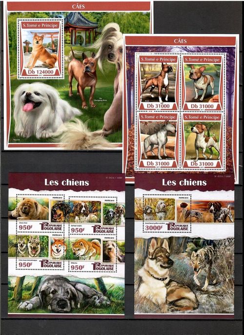 DOG breeds / dogs collection Pt. 3 (countries S - U) - 52 s/s MNH #CNA403 — image 3