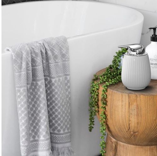 ZESPROKA Ceramic Soap Dispenser with Pump (12oz) Refillable Liquid Soap Bottle — image 2