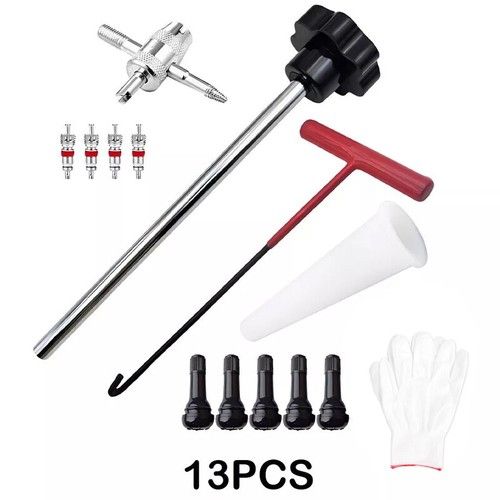 Tire Valve Stem Core Quickly Replacement Tool Kit,With Stem Removal Tool Set UK