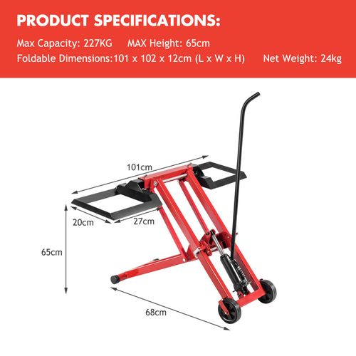 Lawn Mower Lift Jack for Tractors & Zero Turn Riding Lawn Mowers 227KG Capacity — image 3