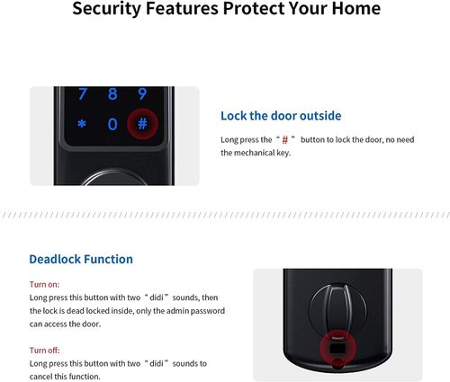🔥Smart Keyless Keypad Bluetooth Deadbolt IP65 w/ APP, Code, ID Card & Keys🔥 — image 9