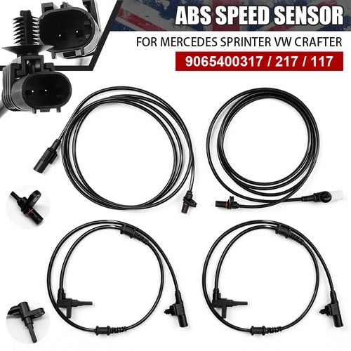 4x For Mercedes-Benz Sprinter 2006-2020 VW Crafter Front & Rear ABS Speed Sensor