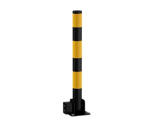 Yellow Car Parking Space Lock Bollard Driveway Security Posts Foldable 600mm — image 6