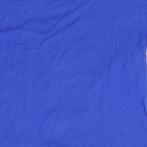 Boys UK Size 7-8 Years Fruit of the Loom Blue Basic T-Shirt — image 4