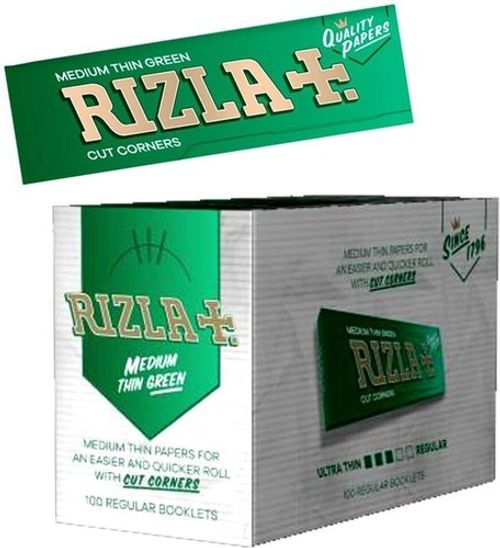 Rizla Green Standard Regular Rolling Papers 25/50/100 Booklets  100% Genuine