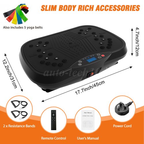 Power Vibration Plate Exercise Body Shaker Massager Vibrating Machine Platform — image 16