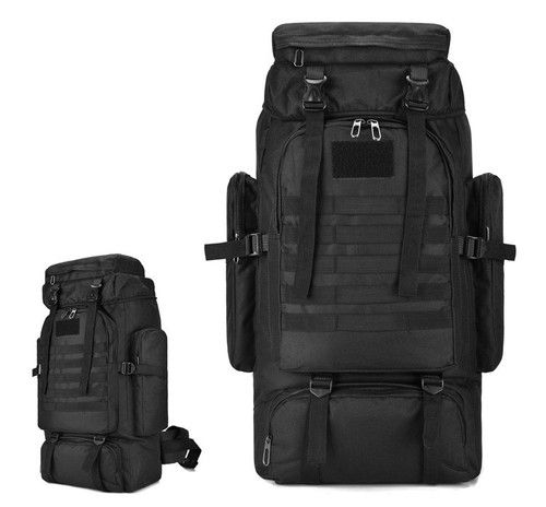 Tactical Rucksack 80L backpack 19 style large waterproof molle hiking Inferno