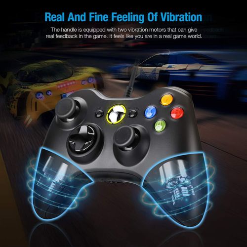 *BOXED* BLACK BRAND NEW USB WIRED CONTROLLER FOR XBOX 360 PC WINDOWS UK SELLER — image 6