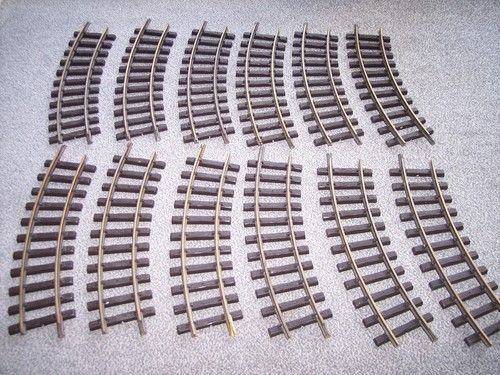 12 LGB 11000 G SCALE MODEL RAILWAY BRASS TRACK R1 CURVES