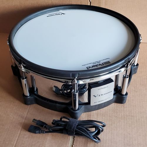 🤖🥁 Roland V DRUMS PD-140DS 14" DIGITAL Mesh snare USB cable CLEAN! E*D*S 🤖🥁 — image 2