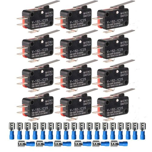 12x Micro Limit Switch V-155-1C25 Hinge Roller SPDT Snap Action — image 6