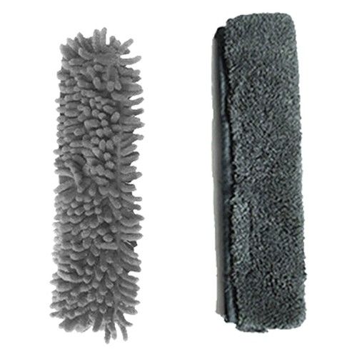 2X Replaceable Microfiber Cloths Window Cleaner Equipment Glass Cleaning 27CM