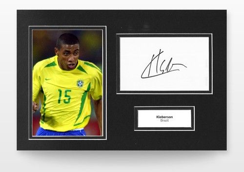 Kleberson Hand-Signed 12x8 Photo Display Brazil Memorabilia COA