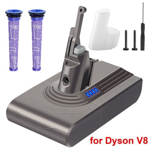 6000mAh For Dyson V8 Battery SV10 Animal Absolute Fluffy Vacuum Cleaner Cordless