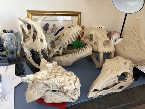 Full Dinosaur Skull Replica Set Decor Skeleton Model Ornament Collection Gift — image 2