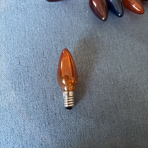 15 x 3.6Volt NOMA Christmas light bulbs replacement - blue orange green and red. — image 2