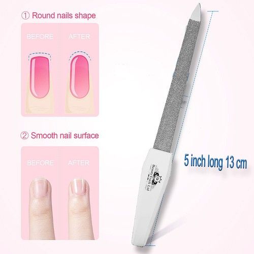 100/180/240 GRIT NAIL FILES PROFESSIONAL QUALITY HALF MOON/CURVED/DIAMOND BUFFER