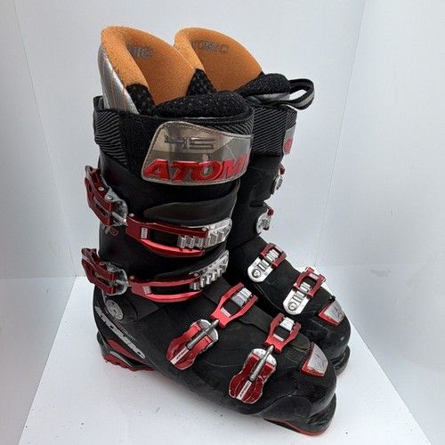 Atomic M 10 Men’s Ski Boots Mondopoint 27 98mm Stiff Flex RECCO Black/Red