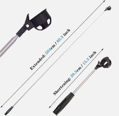 2m Telescopic Pocket Golf Ball Pick-Up Compact Retriever Automatic Lock Scoop — image 3