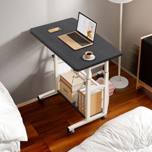 Rolling Notebook Computer Desk Height Adjustable Overbed Sofa Table Laptop Tray — image 2