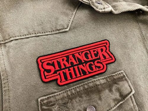 Premium Iron On Sew On TV Show Stranger Things Embroidered Patch – 3 Sizes