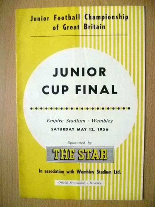 JUNIOR CUP FINAL 1956- ARMY CADET FORCE v NATIONAL ASSOCIATION OF BOYS CLUBS