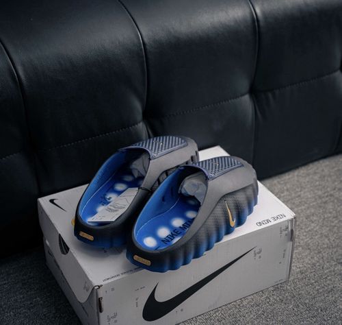 Nike Mind 001 pregame mules in Black & Blue mules. BNWT - Nike UK 10 — image 8
