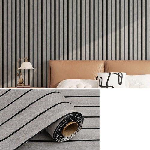 Self-Adhesive PVC Wall Panels Peel&Stick For Easy DIY Textured Wall Decor New