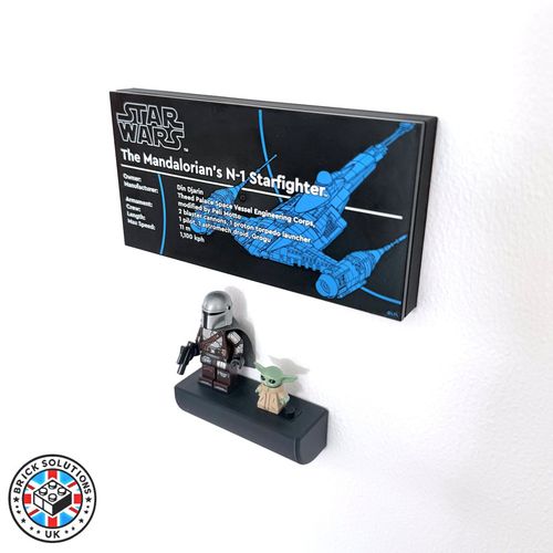 Adjustable Wall Mount for LEGO Star Wars (75442) Mandalorian's N-1 Starfighter — image 3