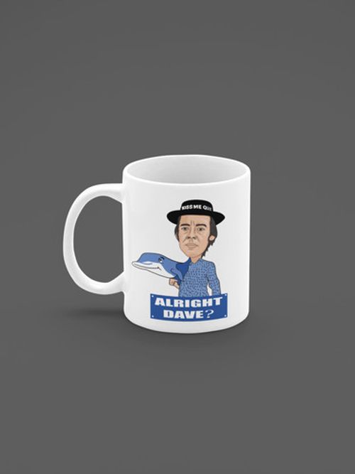 Only Fools Cartoon Trigger Fan Made 11oz White Ceramic Novelty Mug