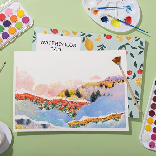 A3 Cold Press Watercolour Paper Pad 300GSM Cotton 30 Sheets — image 4