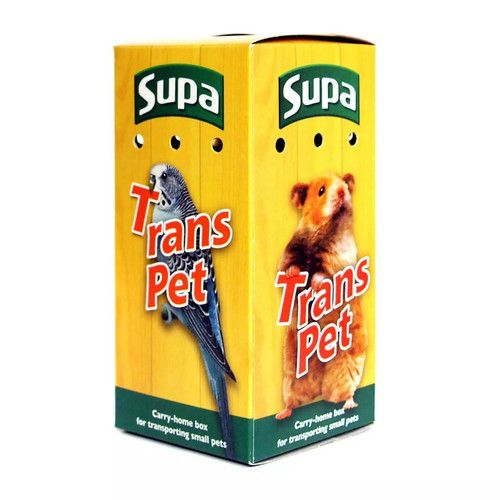 TRANSPORT PET BOX - (standard or large) - Supa Cardboard Carrying Bird Animal