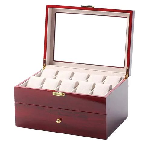 Watch Display Storage Box Jewelry Collection Case Organizer Holder Wooden Gifts — image 2