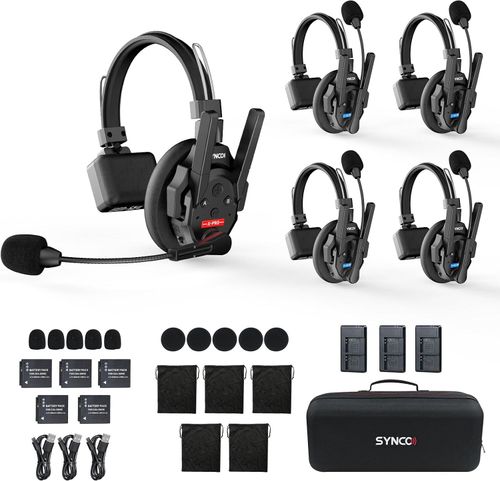 SYNCO XTALK XPRO5 Wireless Intercom Headset 2.4GHz System 5 Person 500m/1640ft — image 1
