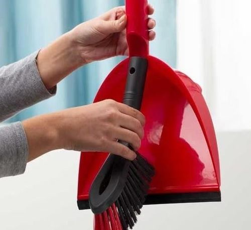 Vileda Red  2in1 Dustpan & Brush Set — image 2